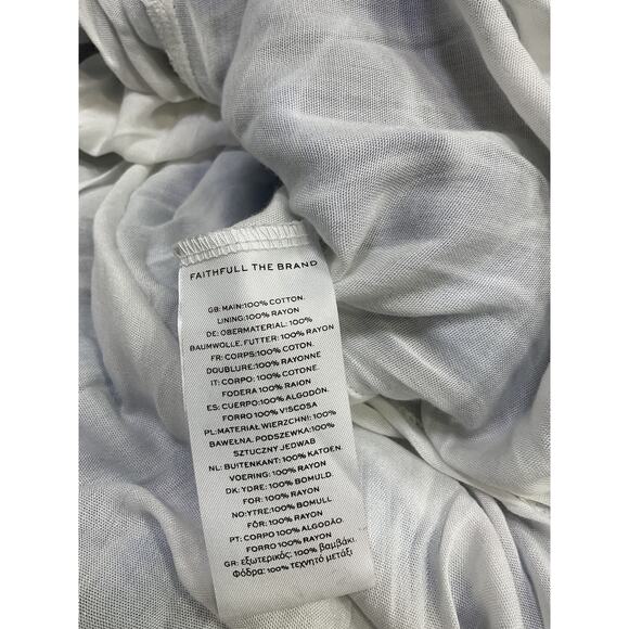 Faithfull The Brand 'Wilonna' Blue Cotton Midi Dress Size XS - Picture 5 of 5